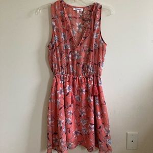 Pink floral dress
